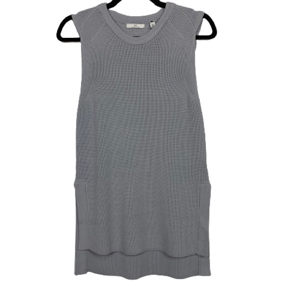 H by Halston Sweaters - Halston Ribbed Knit Sleeveless Crew Neck Sweater